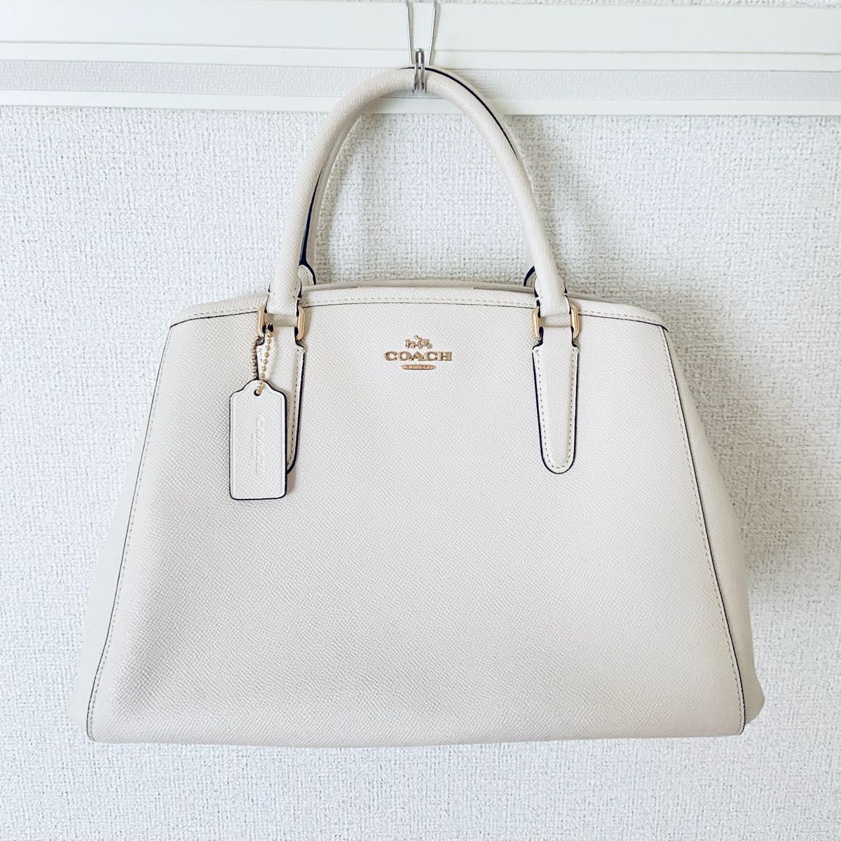 COACH バッグ ホワイト系 コーチ】2WAY ホワイト ハンドバッグ/ショルダーバッグ 【COACH