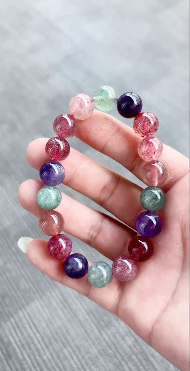 天然石 多宝水晶 ブレスレット 11mm