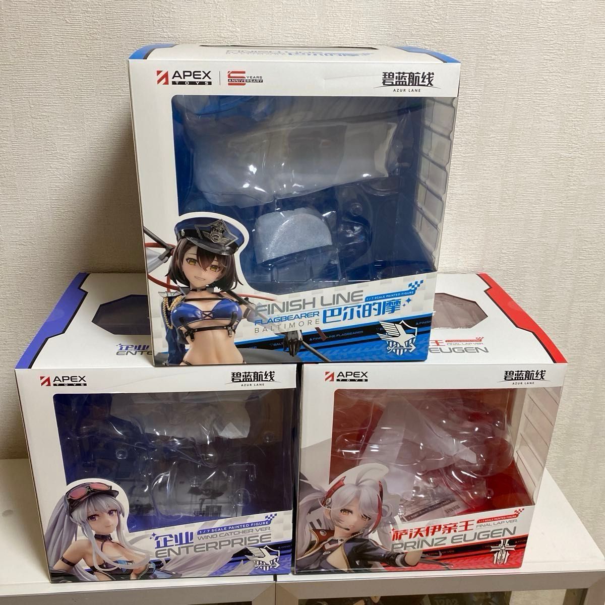 美品 アズールレーン エンタープライズボルチモア フィギュア セット フィギュア APEX アズールレーン フィギュア ボルチモア