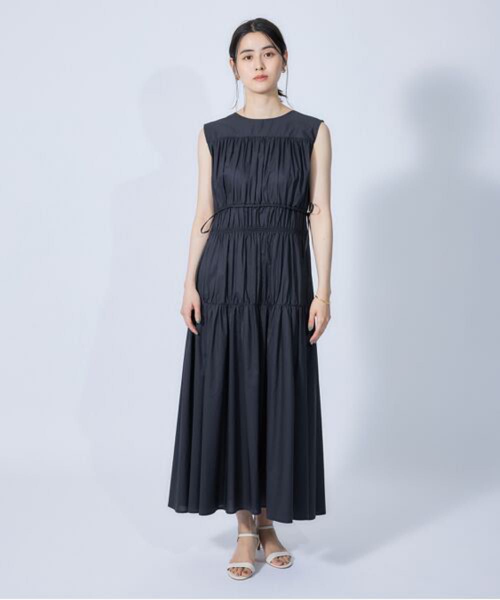 極美品 ロペ 前後2WAYティアードギャザーワンピース 22SS ノースリーブ 極美品 ロペ 前後2WAYティアードギャザーマキシ丈フレアー