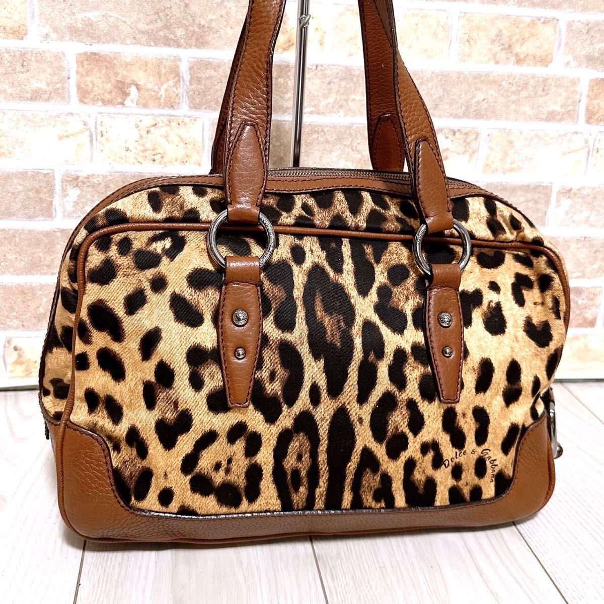 希少 DOLCE&GABBANA ドルガバ DG レオパード ミニハンドバッグ 超美品 DOLCE&GABBANA(ドルガバ)ハンドバッグ レオパード柄