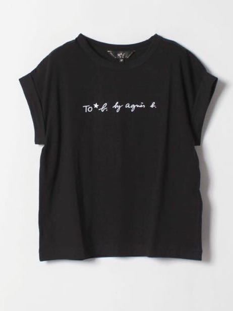 アニエス・ベー☆半袖 Tシャツ カットソー トップス ブラック