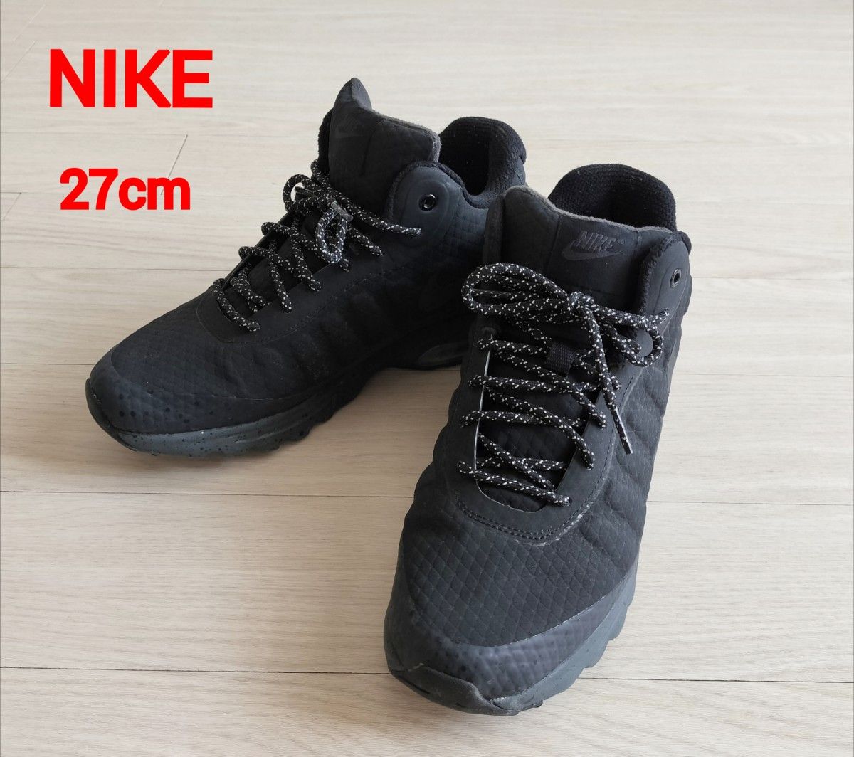 NIKE ナイキ スニーカー 黒 27cm 3600225E0051 27cm】NIKE AIR ナイキ メンズスニーカー ハイカット 黒|Yahoo