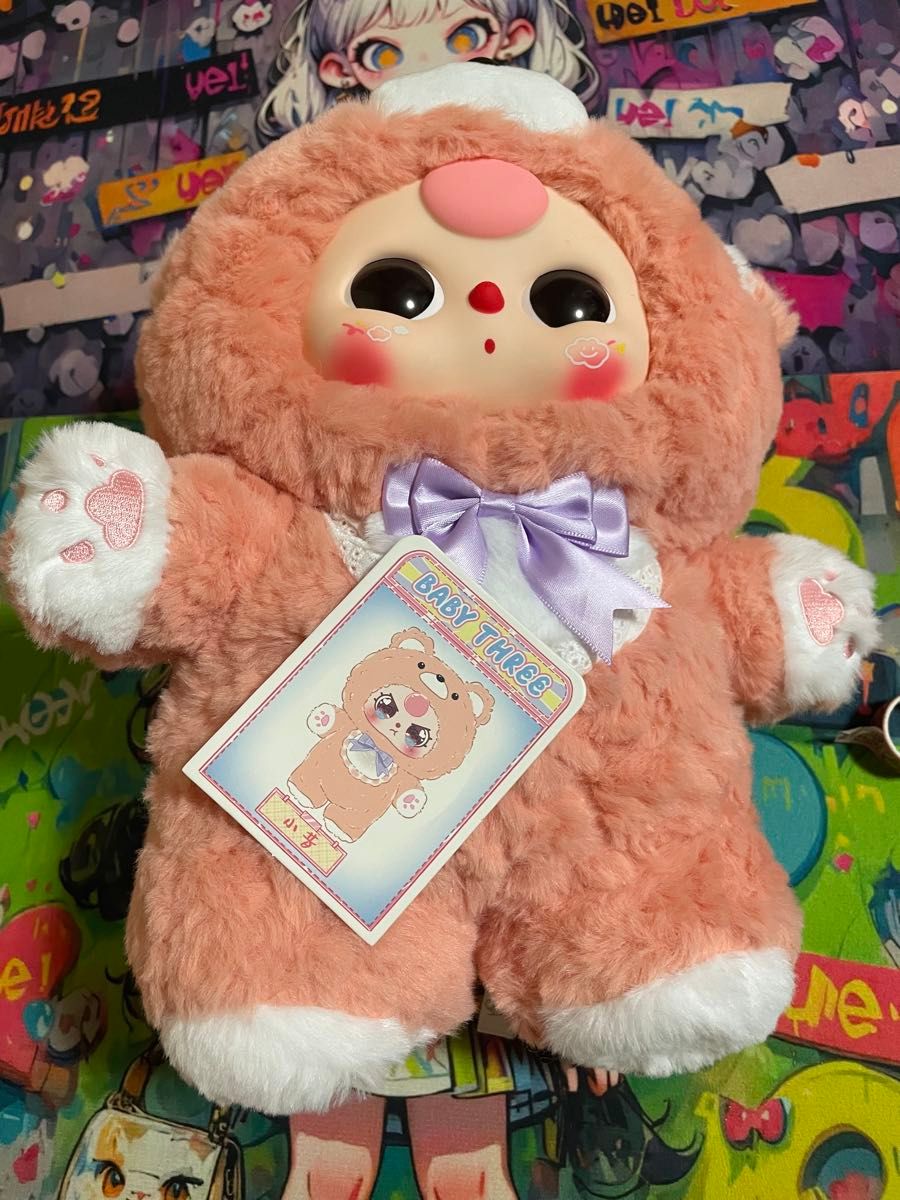 baby three 400% くまちゃん ぬいぐるみ Baby three ベイビースリー 400% ピンクくま ぬいぐるみ|Yahoo