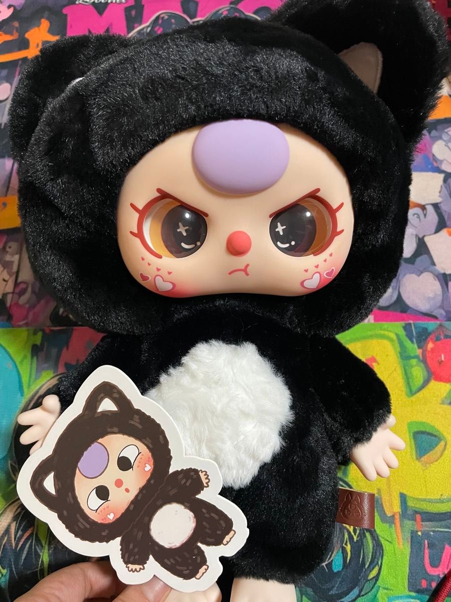 babythree 400% ぬいぐるみ 黒猫 Baby three ベイビースリー 400% 黒猫 初代 ぬいぐるみ キラ目