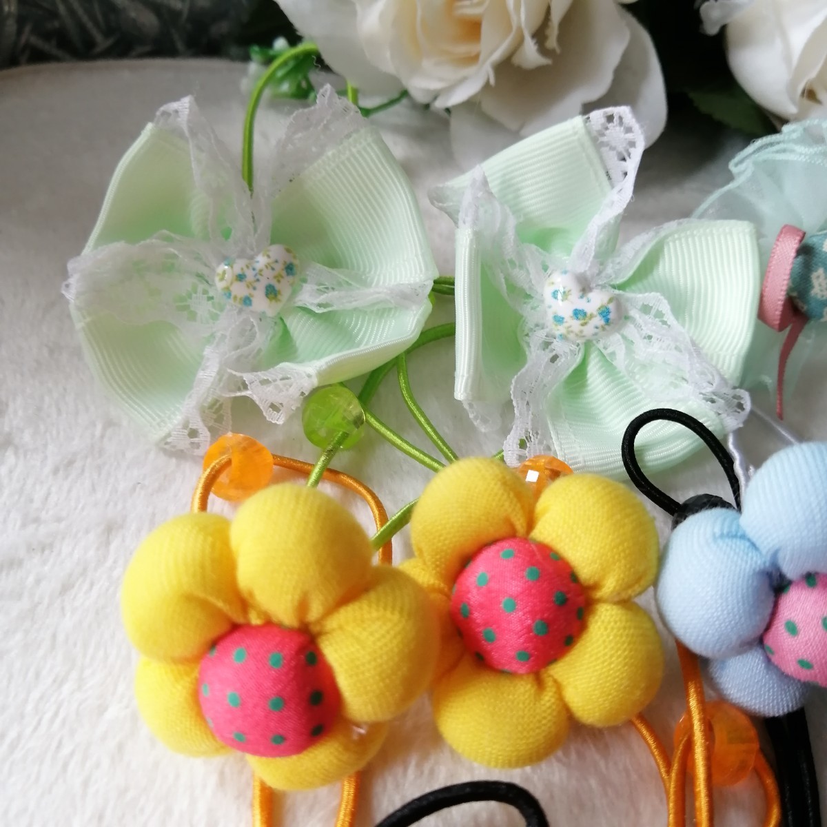 Paypayフリマ ハンドメイド 手作り リボン 花台 大量 ヘアゴム キッズ 子供 ゴムセット 7 Paypayフリマ ハンドメイド 手作り リボン 花台 大量 ヘアゴム キッズ 子供 ゴムセット 7