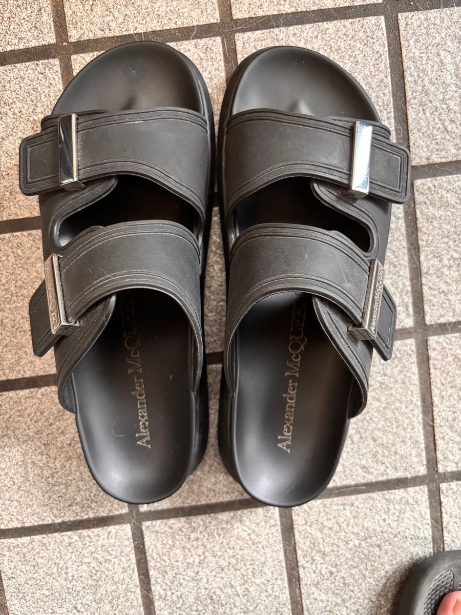 ☆VIP価格☆ Alexander McQueen サンダル Alexander McQueen サンダル ブラック 39|Yahoo!フリマ(旧
