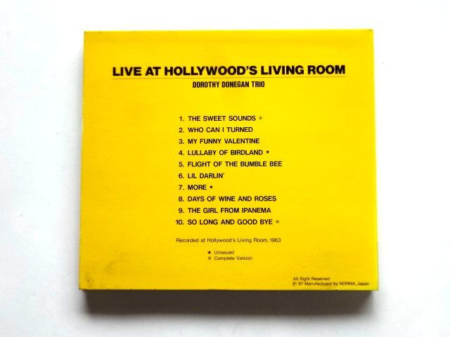 【NOCD5637】Dorothy Donegan Trio ドロシー・ドネガン / LIVE AT HOLLYWOOD'S LIVING ROOM / 送料310円～_画像2