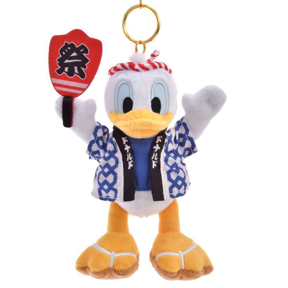 お顔厳選♡右の子 ドナルド キーホルダー ぬいぐるみ キーチェーン Disneyストア購入 ドナルド ぬいぐるみキーホルダー・キー