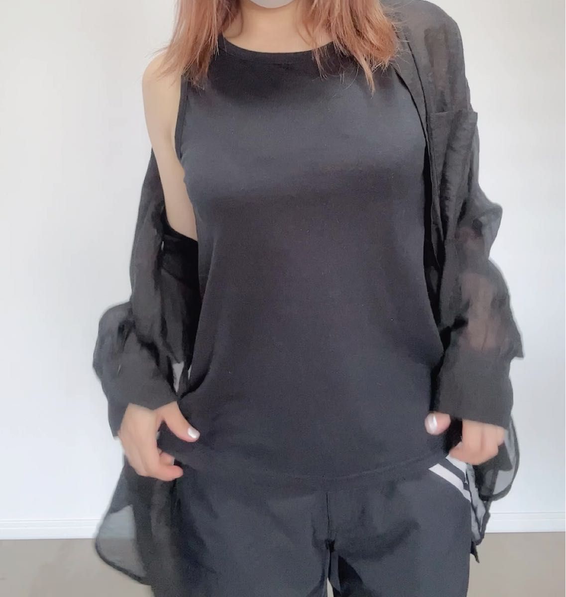 ノースリーブトップス タンクトップ カットソー