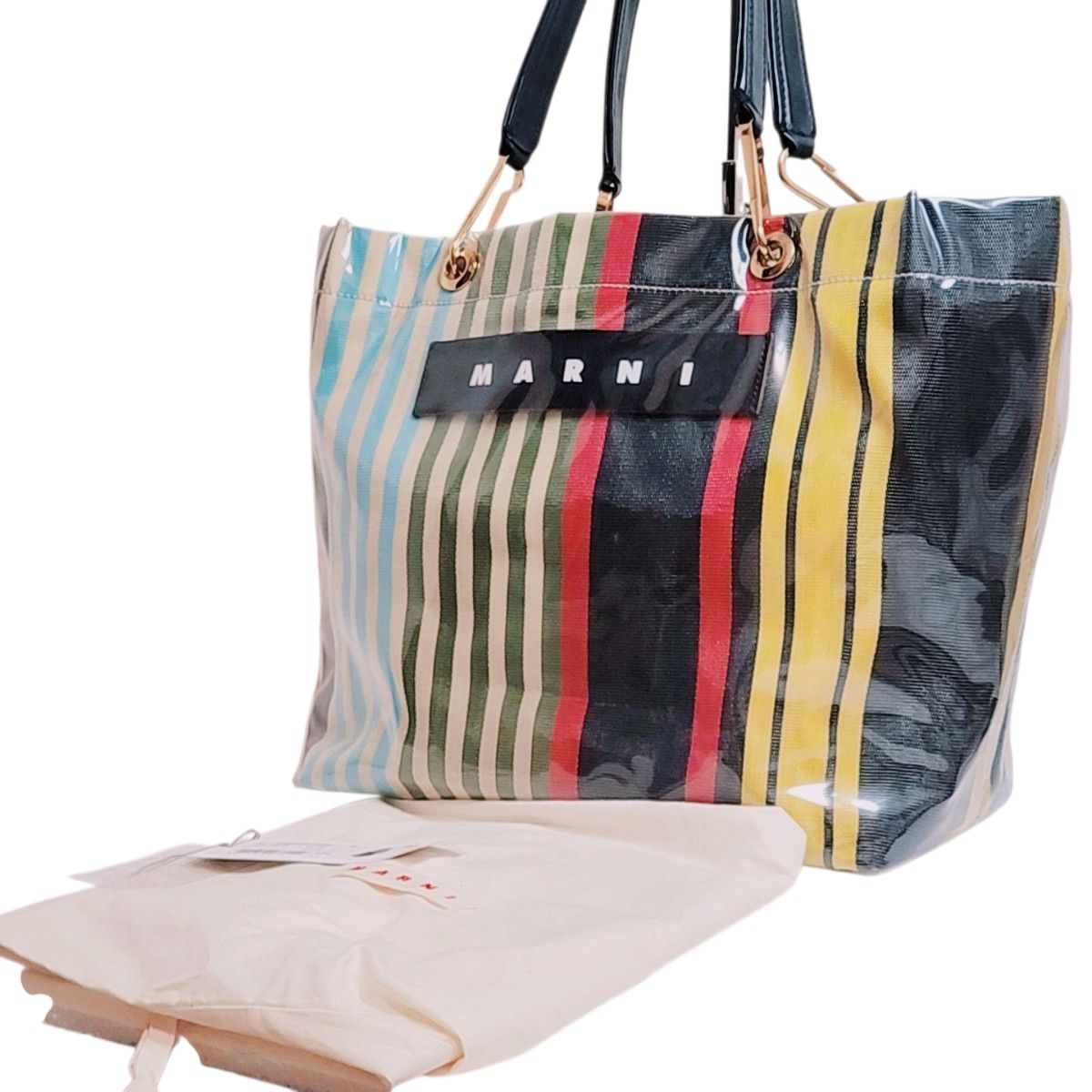 大人気♪ MARNI ハンドバッグ 大人気 MARNI マルニ トートバッグ グロッシーグリップ