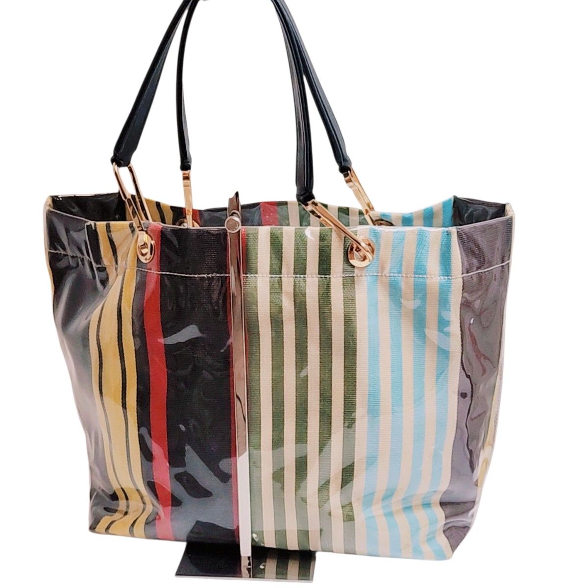 ☆MARNI(マルニ)☆ Glossy Grip ストライプ トートバッグ 大人気 MARNI マルニ トートバッグ グロッシーグリップ