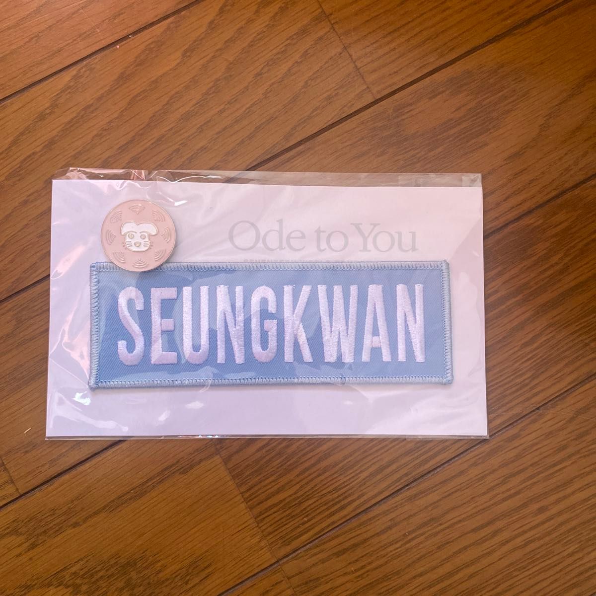 SEVENTEEN スングァン ネームワッペン odetoyou 値下げ不可 SEVENTEEN セブチ Ode to You コンサートグッズ スングァン