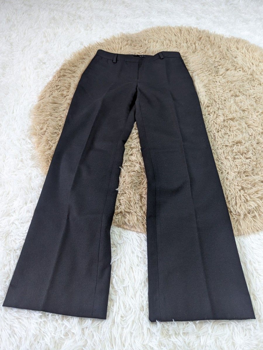 Theory セオリー パンツ(その他) 黒 00(XS位) 0138224L0063 Theory セオリー ウール ワイドパンツ バギー センタープレス 黒