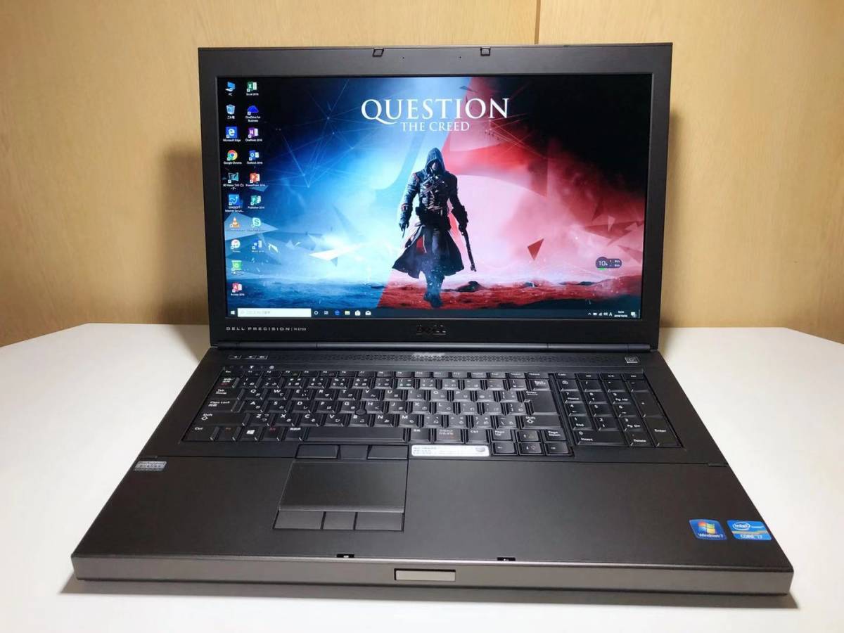 DELL precision M6700 Core i7 3540M 3.00GHz 新品16GB 新品SSD240GB+HDD1TB ROM Quadro K3000M 17.3インチ wind10 Pro 64bit Office 2016_画像2