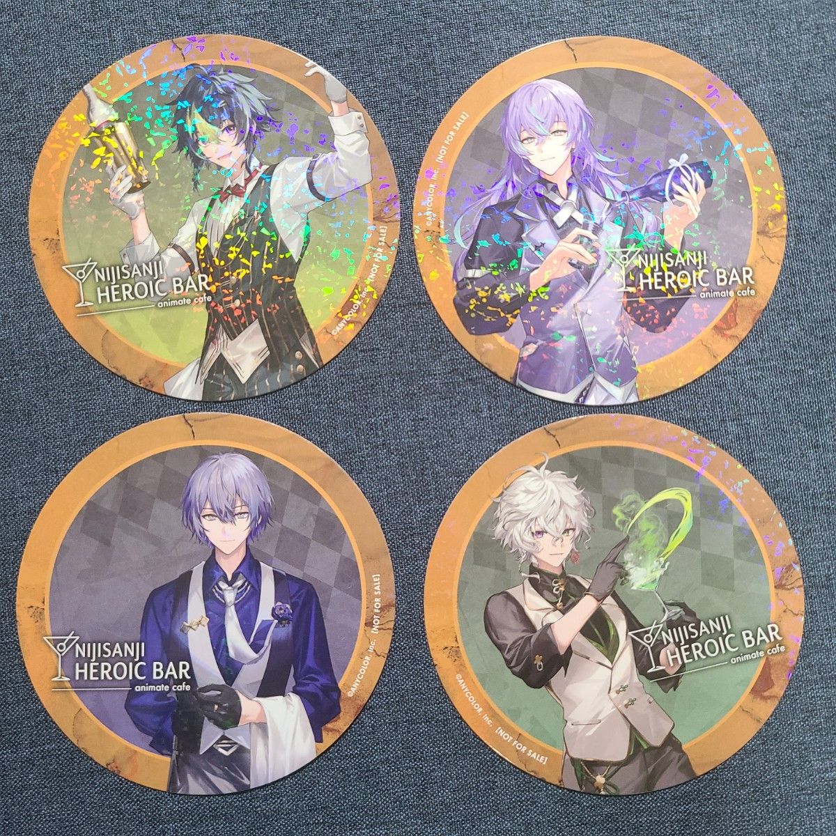 にじさんじ アニメイトカフェ コースター 特典 Oriens Dytica にじさんじ アニメイトカフェ Dytica Oriens コースター 8枚