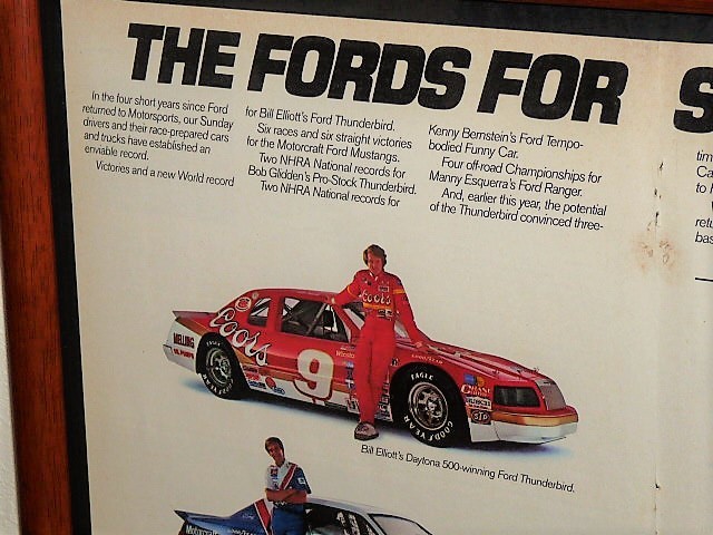 1980 год USA '80s иностранная книга журнал реклама рамка товар Ford Ford / NHRA Thunderbird Mustang Tempo Ranger ( A3* журнал видеть открытие размер ) CF