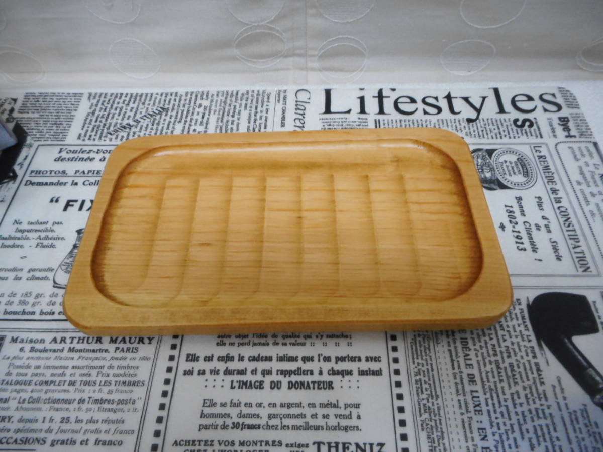  hand made wooden coin tray case 5 pieces set store articles natural commodity stock goods 