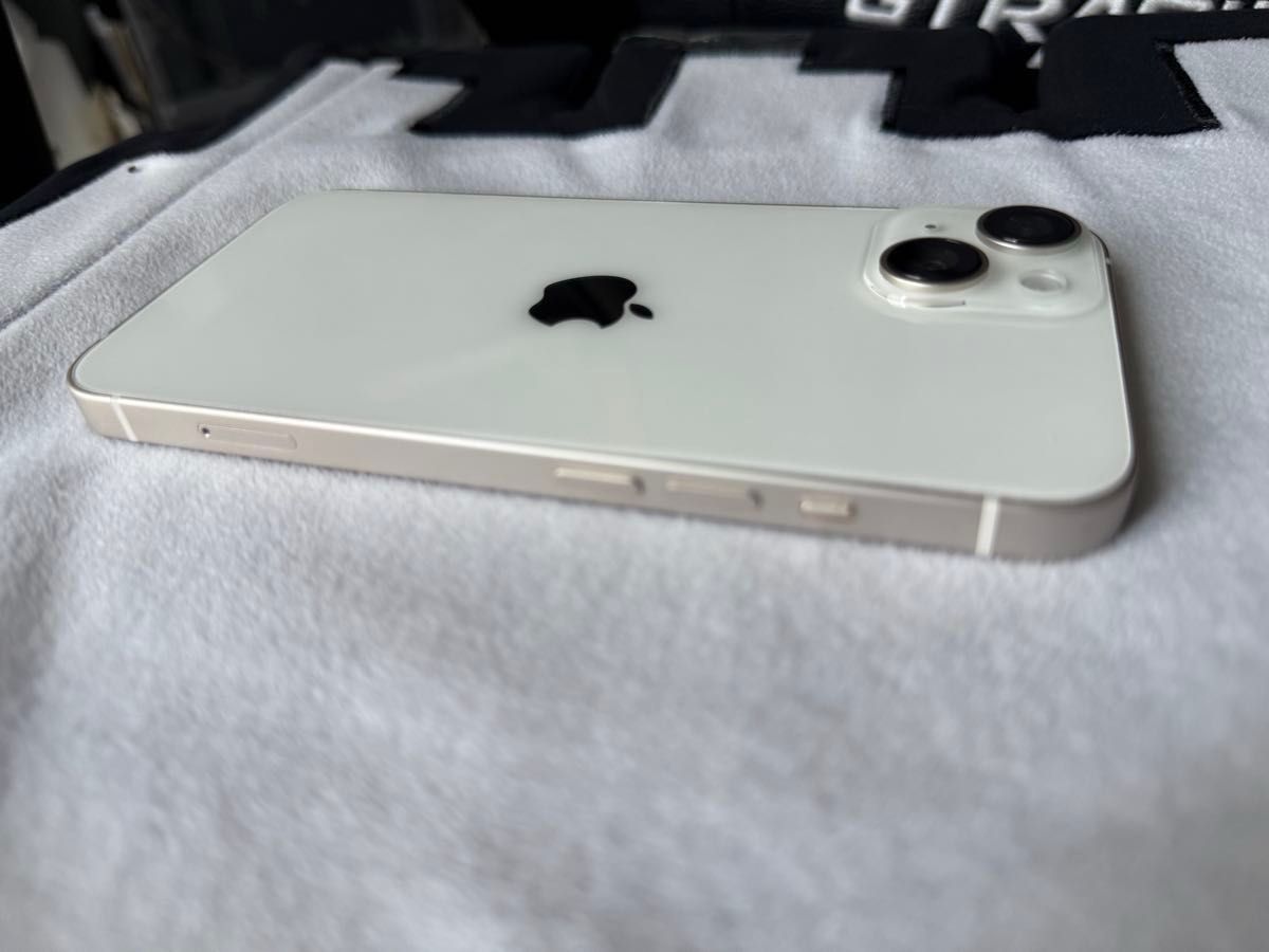 iPhone 14 ホワイト 128 GB バッテリー100% 美品】Apple iPhone 14 128GB スターライト SIMフリー