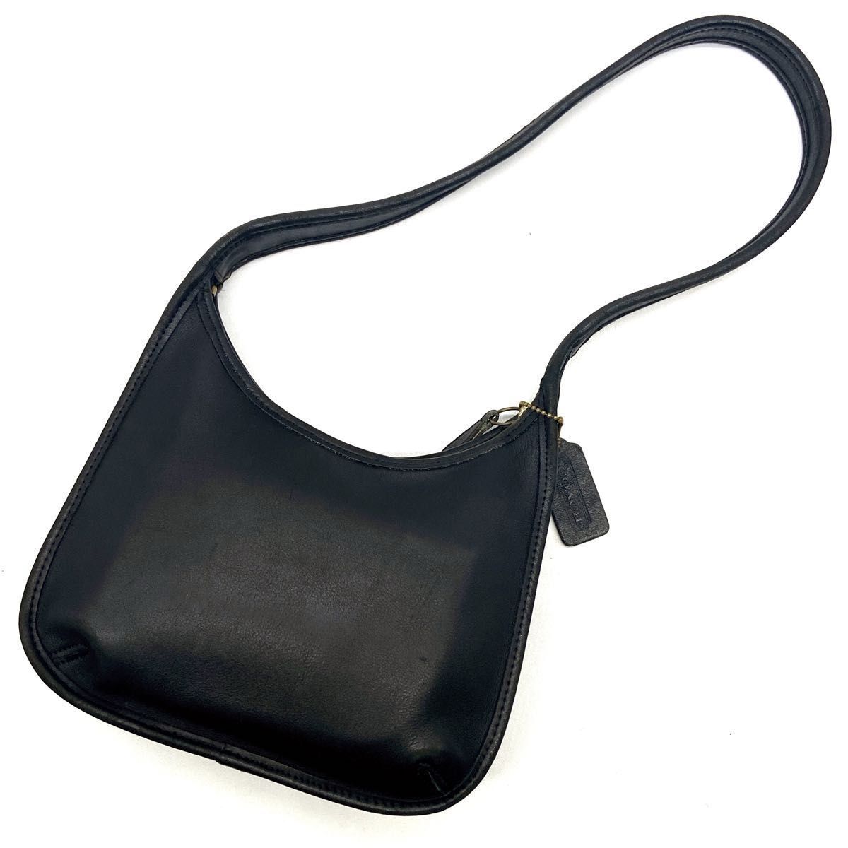 希少 COACH オールドコーチ ミニバッグ ワンショルダー レザー ブラック 希少】COACH コーチ エルゴ ワンショルダーバッグ レザー