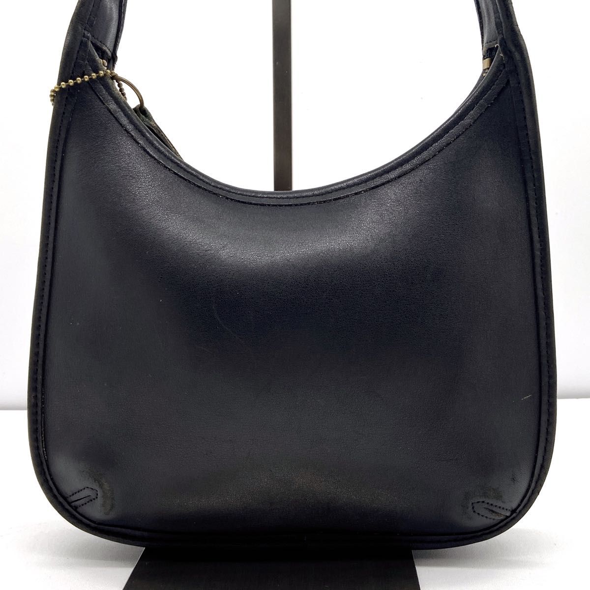 【希少】OLD COACH キーホルダー チャーム バッグ型 エルゴ レザー 黒 希少】COACH コーチ エルゴ ワンショルダーバッグ レザー