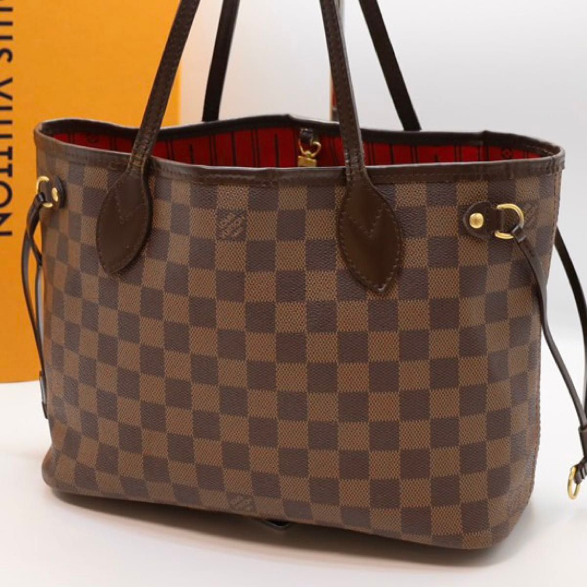 LOUIS VUITTON ダミエ・エベヌ ハンドバッグ ルイヴィトン LOUIS VUITTON ダミエ エベヌ ネヴァーフルPM