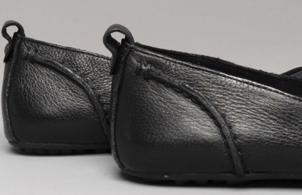  free shipping Hush Puppies 28cm Flat black black ballet leather leather Be sun sandals Loafer sneakers slip-on shoes R51