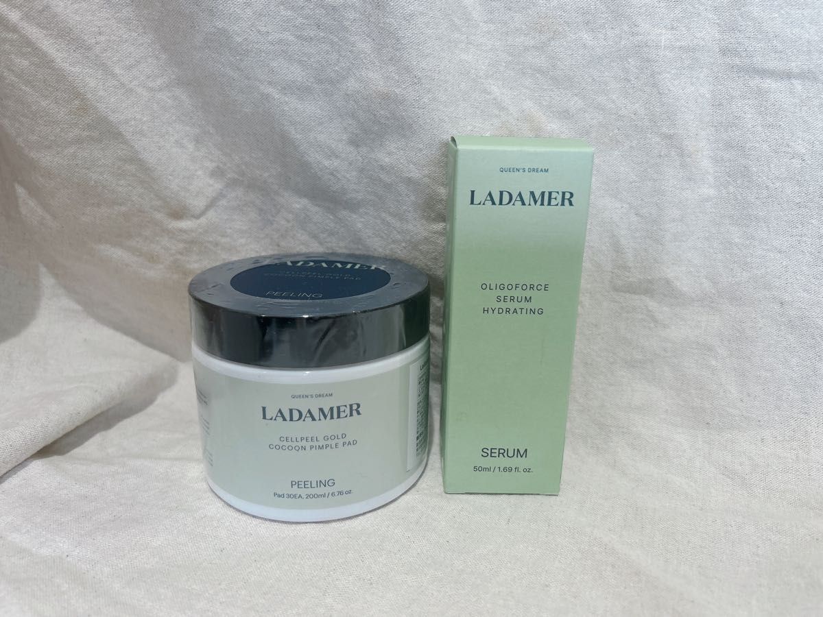 未使用 LADAMER2点 ピンプルパッド+オリゴフォースセラムハイドレティング ラダメール LADAMER ピンプルパッド+オリゴフォースセラム