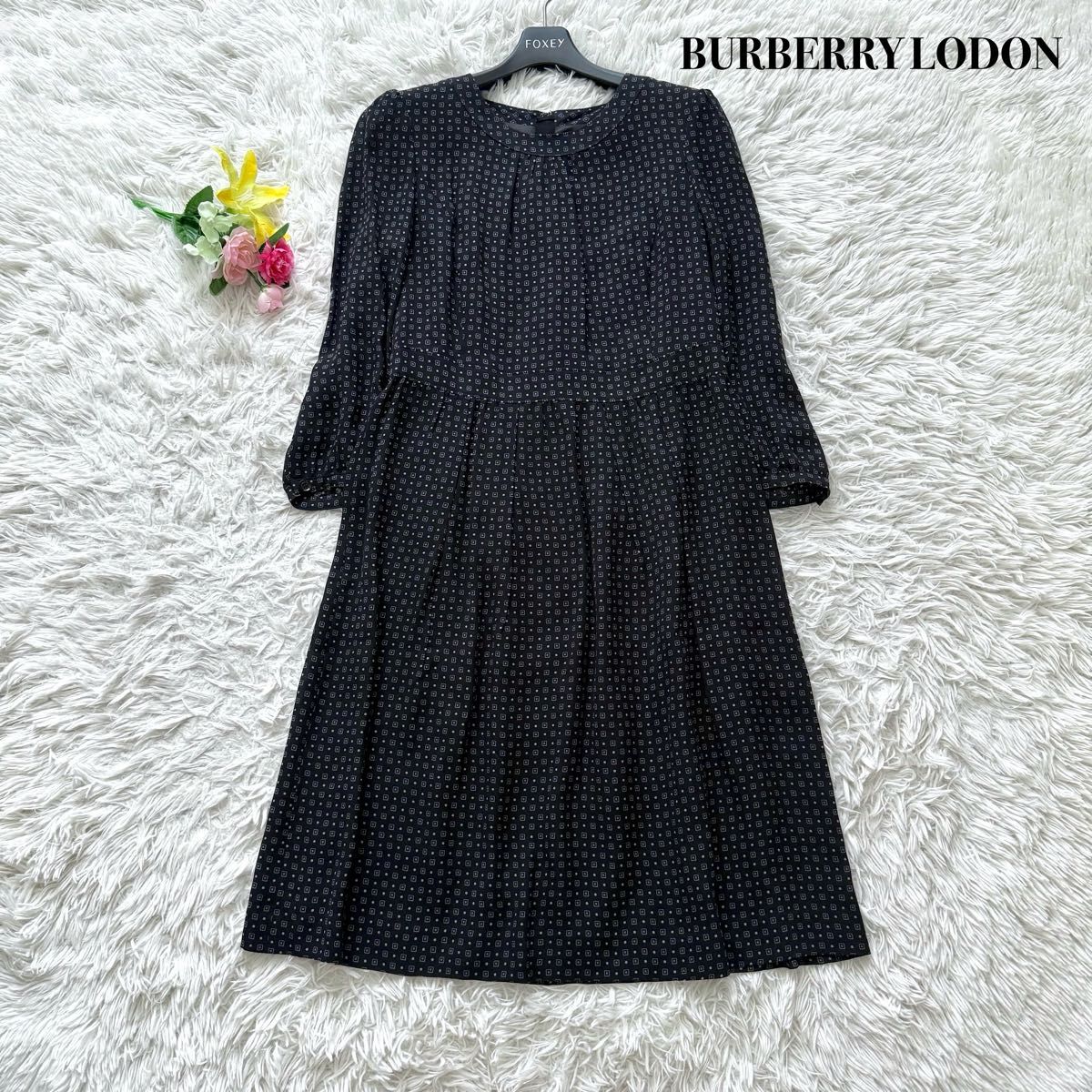美品BURBERRY LONDONワンピース 美品】BURBERRY LODON バーバリーロンドン ロング丈 ワンピース
