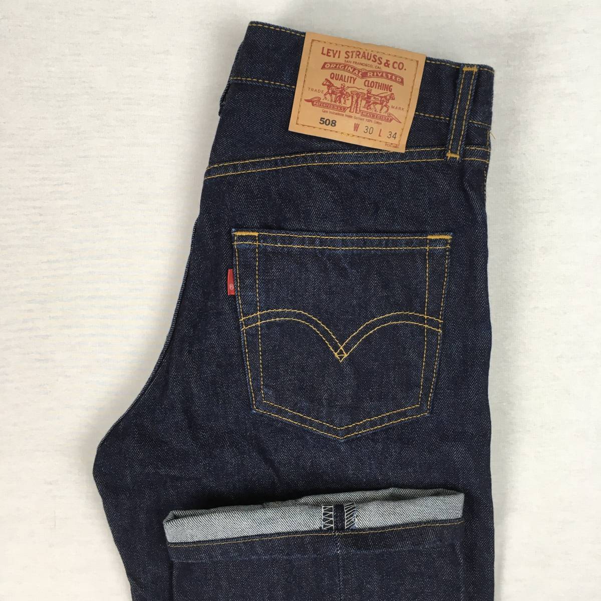 【美品】Levi's リーバイス 508 508-0201 98年 デニム パンツ ジーンズ W30 L34 ジップフライ