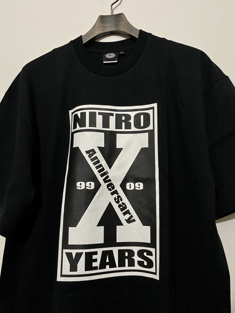  rare new goods *NITRO MICROPHONE UNDERGROUNDni Toro microphone under ground 10 anniversary T-shirt XL black nitro camp nitrich nidraid