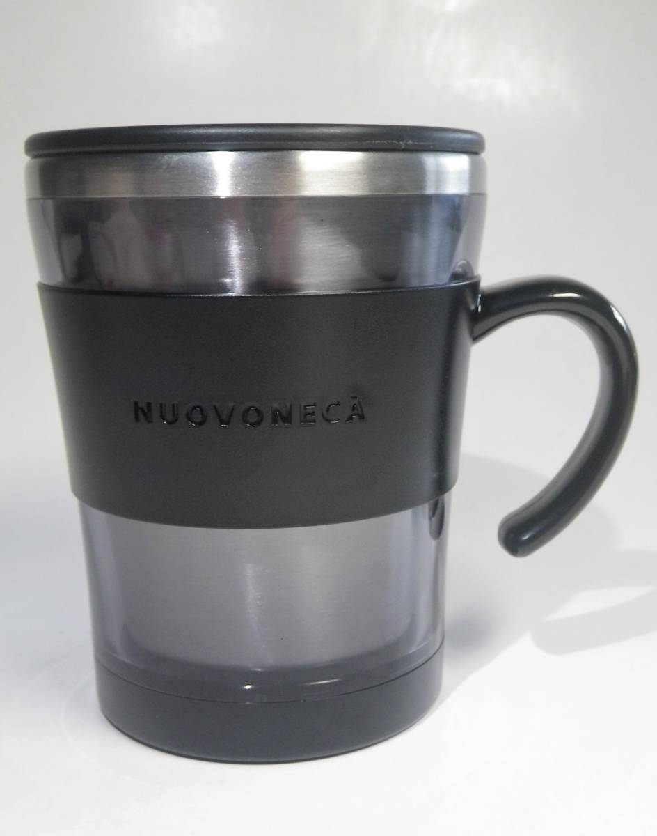 NUOVONECA ヌーバネッサマグC 01くろいろ　コーヒーお茶　保冷保温キープ　タケヤ化学工業　マグカップ　ステンレス製_画像1