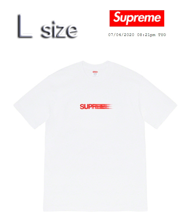 送料無料定番 supreme モーション Tシャツ S 白 q43gf-m48605895230 motion tee シュプリーム 通販安い