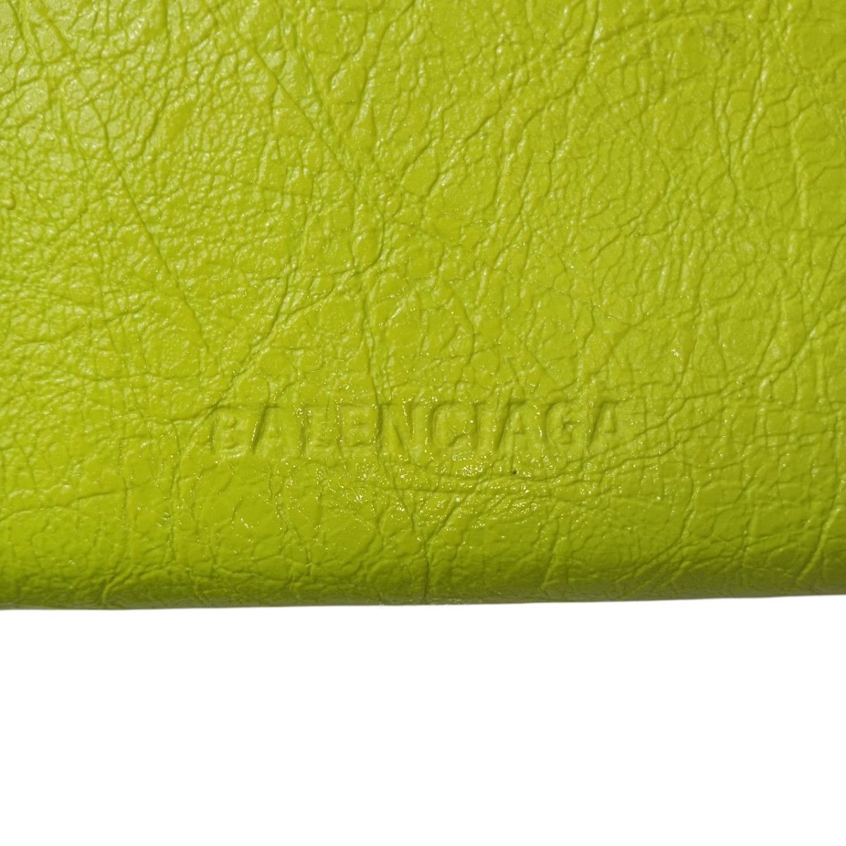 【美品】バレンシアガ 三つ折り財布 イエロー BALENCIAGA 美品】 バレンシアガ BALENCIAGA 財布 コンパクト財布 ミニ