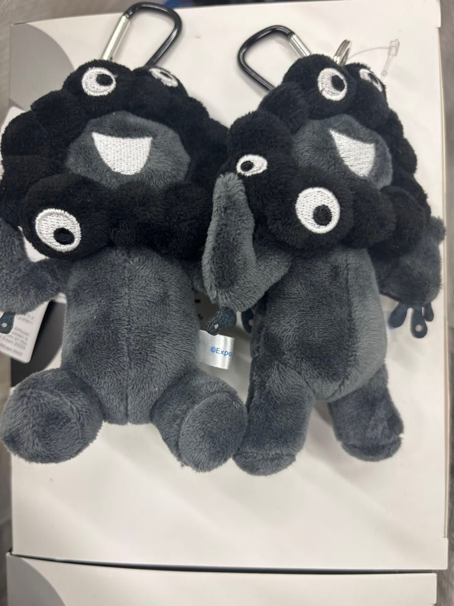 関西万博 カラビナ付きマスコット ブラック ミャクミャク 黒 ぬいぐるみ セット 大阪関西万博限定 カラビナ付きマスコット ブラック セット