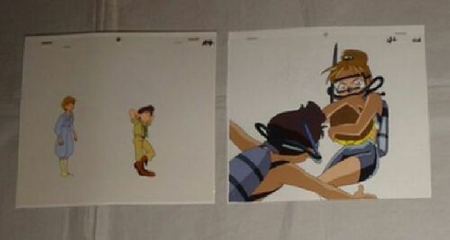  rare Mirai Shounen Conan II Taiga adventure cell picture 2 pieces set Taiga Teana Marina 