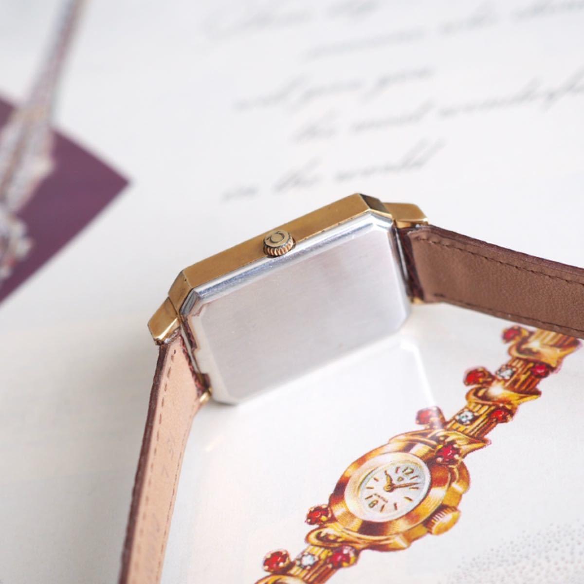 美品 OMEGA オメガ エメラルドライン カットガラス ユニセックス 美品 OMEGA オメガ エメラルドライン カットガラス ユニセックス