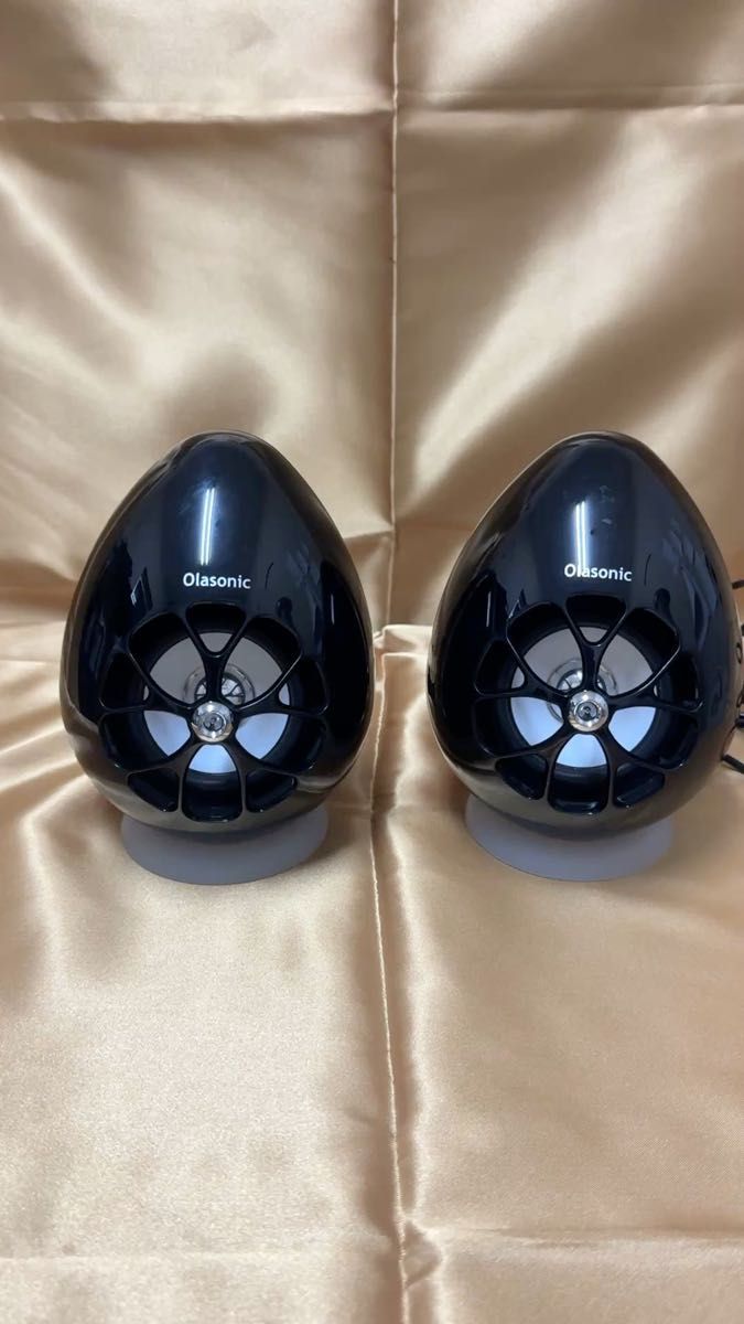 Ola sonic 卵型スピーカー ブラック 2個セット