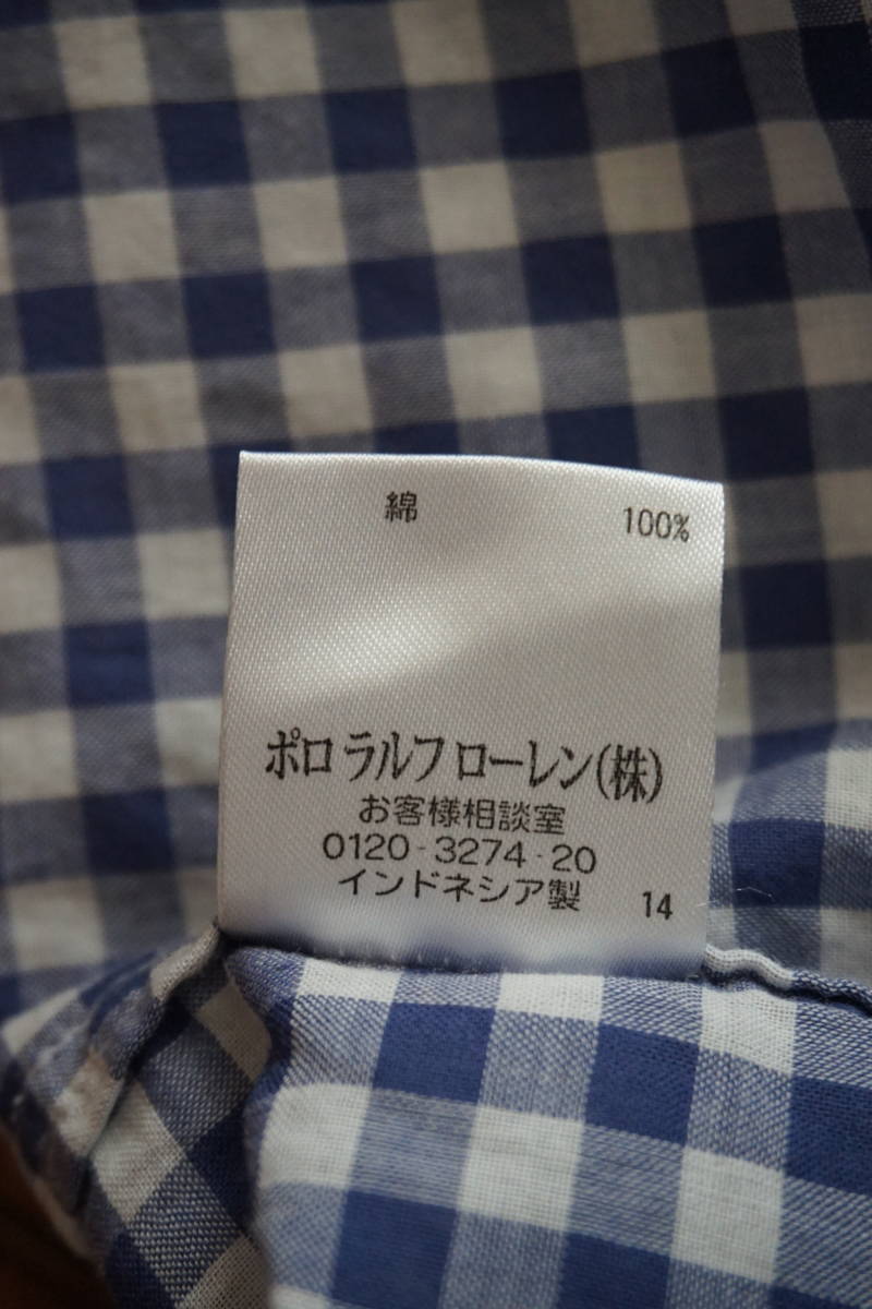 【 　RALPH LAUREN　 ラルフローレン 　】　 長袖シャツ　 ◇ 　size 110cm_画像8