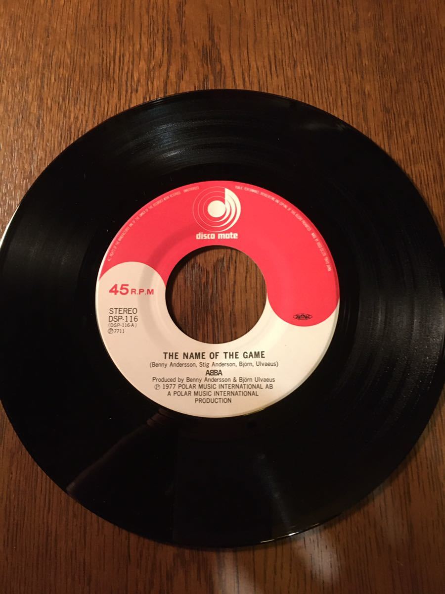 aba прекрасное платье ... . искривление ABBAthenameofthegame/iwonder(departure) disco Mate одиночный запись 45rpm