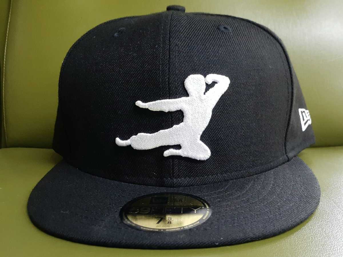 希少　BLUCE LEE NEW ERA KICK MAN 新品 未着用　60.6㎝　黒/ニューエラ キャップ帽子 ジークンドー ブルース・リー