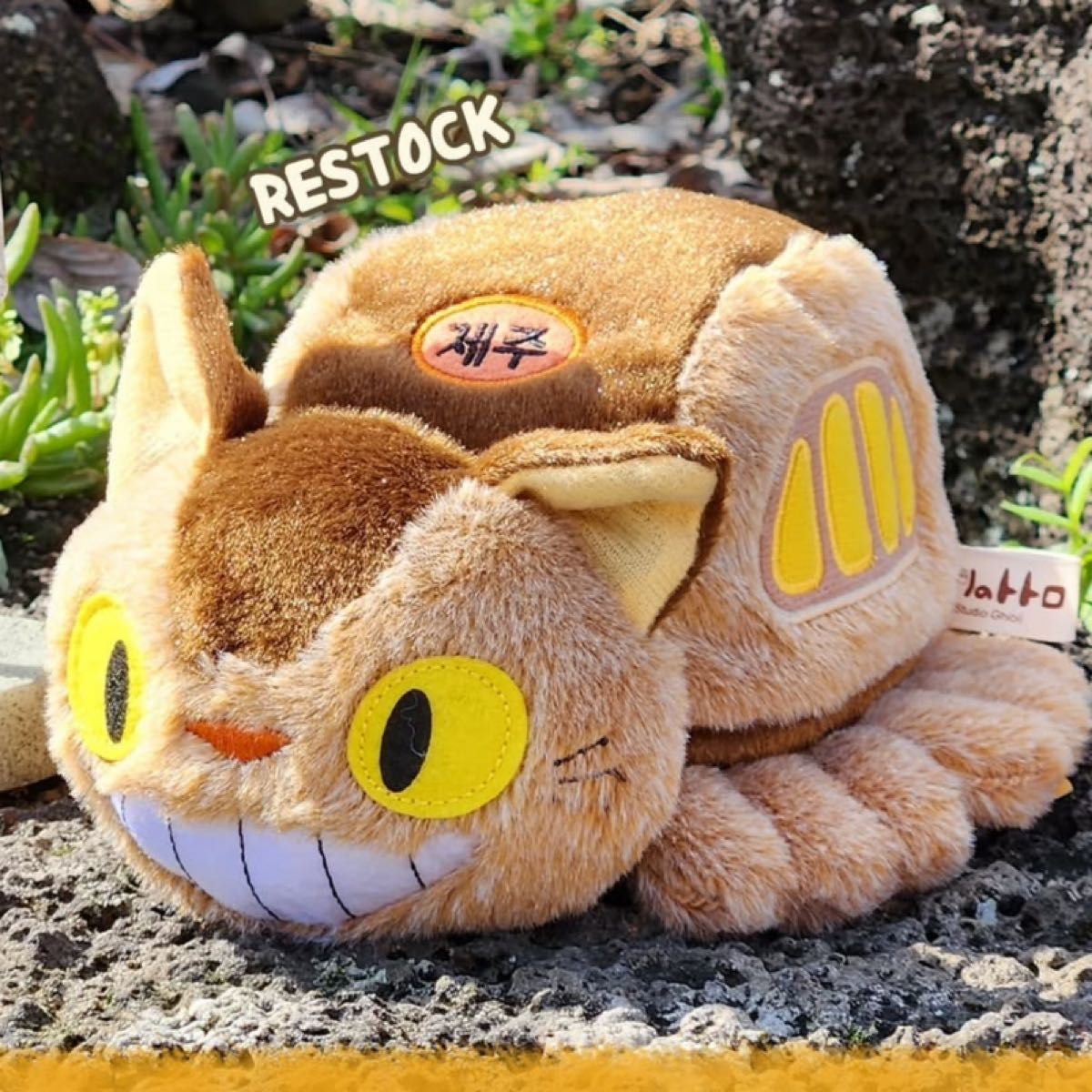 済州島限定 ジブリ となりのトトロ ぬいぐるみセット 小トトロ 猫バス 韓国 済州限定 ジブリ となりのトトロ ぬいぐるみセット 小