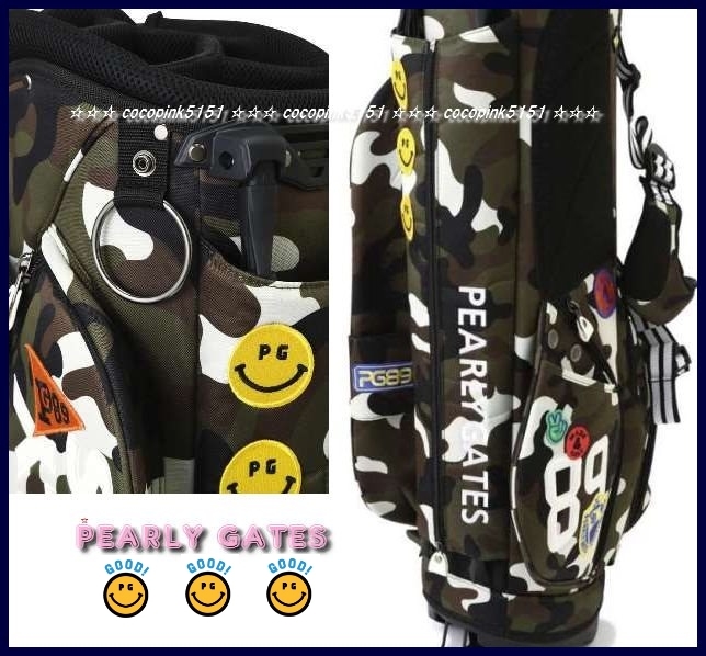 正規本物!パーリーゲイツ☆限定!SMILY-WAPPEN CAMO☆ワッペン 正規本物!パーリーゲイツ☆限定!SMILY-WAPPEN CAMO☆ワッペン