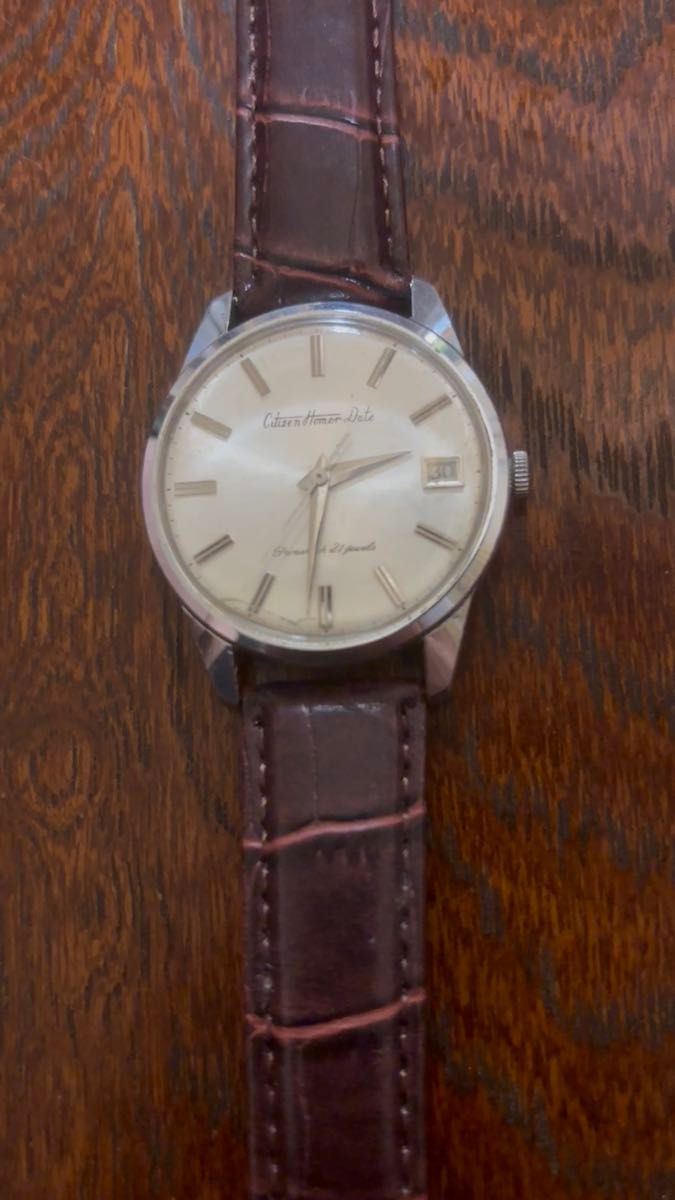 CITIZEN Homer Date シチズン ホーマー 21石 手巻き腕時計 アンティーク