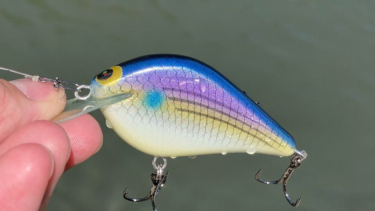 ハンドメイドフラットサイドクランク シェイク巻き対応 58mm Flat sided crankbait