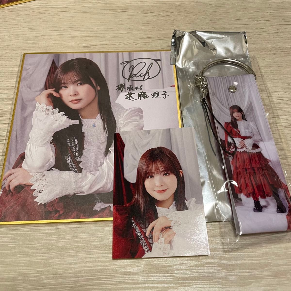 遠藤理子 サクコレ直筆 櫻坂46 遠藤理子 サクコレ 色紙 ストラップ ステッカー B賞 C賞