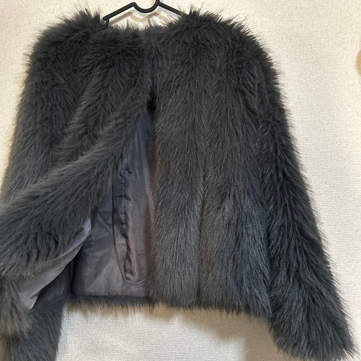【D&G】ブラックフォックス エフェクトフェイクファージャケット フェイクファージャケット ブラック|Yahoo!フリマ(旧PayPay