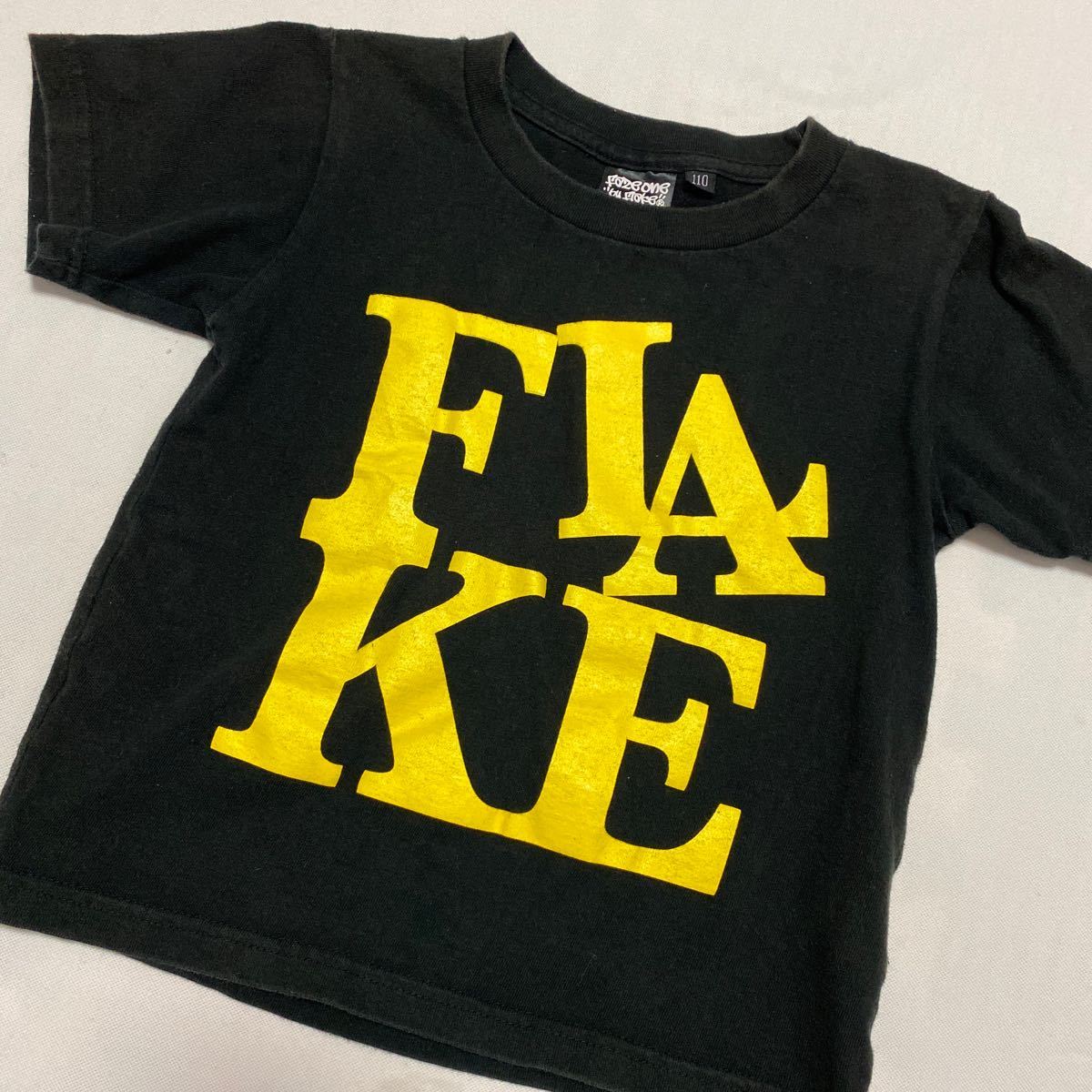 150円 特売 150円 最安値級価格 ☆FLAKE フレイク☆110㎝☆半袖 Tシャツ 黒