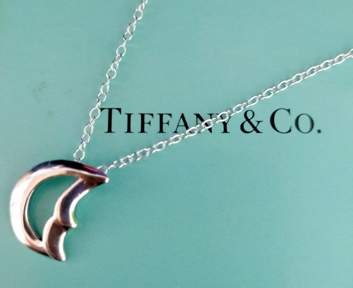 【美品】TIFFANY クレセントムーンネックレス シルバー TIFFANY ティファニー クレセントムーン ネックレス シルバー