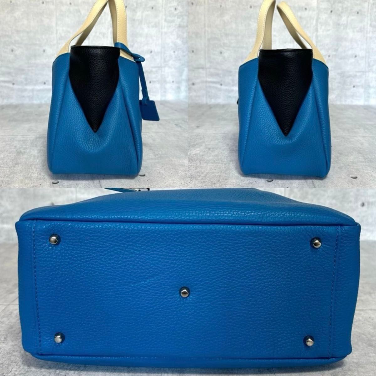 美品 ワコウ マウロゴヴェルナ コラボ オールレザー ハンドバッグ ブラウン 美品 MAURO GOVERNA×WAKO マウロゴヴェルナ ワコウ 銀座 和光